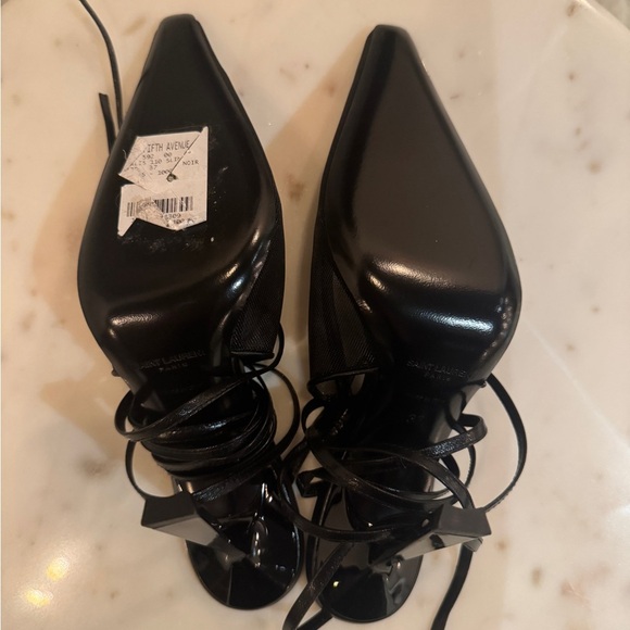 Saint Laurent Oxalis 110 Slingback Tulle Heels Size 37 – Brand New in Box - Picture 10 of 12